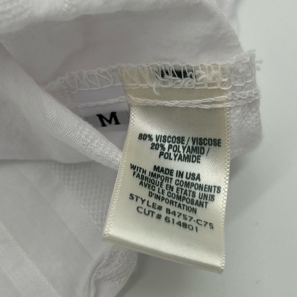 Bella Dahl White Striped Blouse - Picture 4 of 9